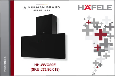 HÄFELE HH-WVG80E WALL-MOUNTED COOKER HOOD  (SKU: 533.86.018)